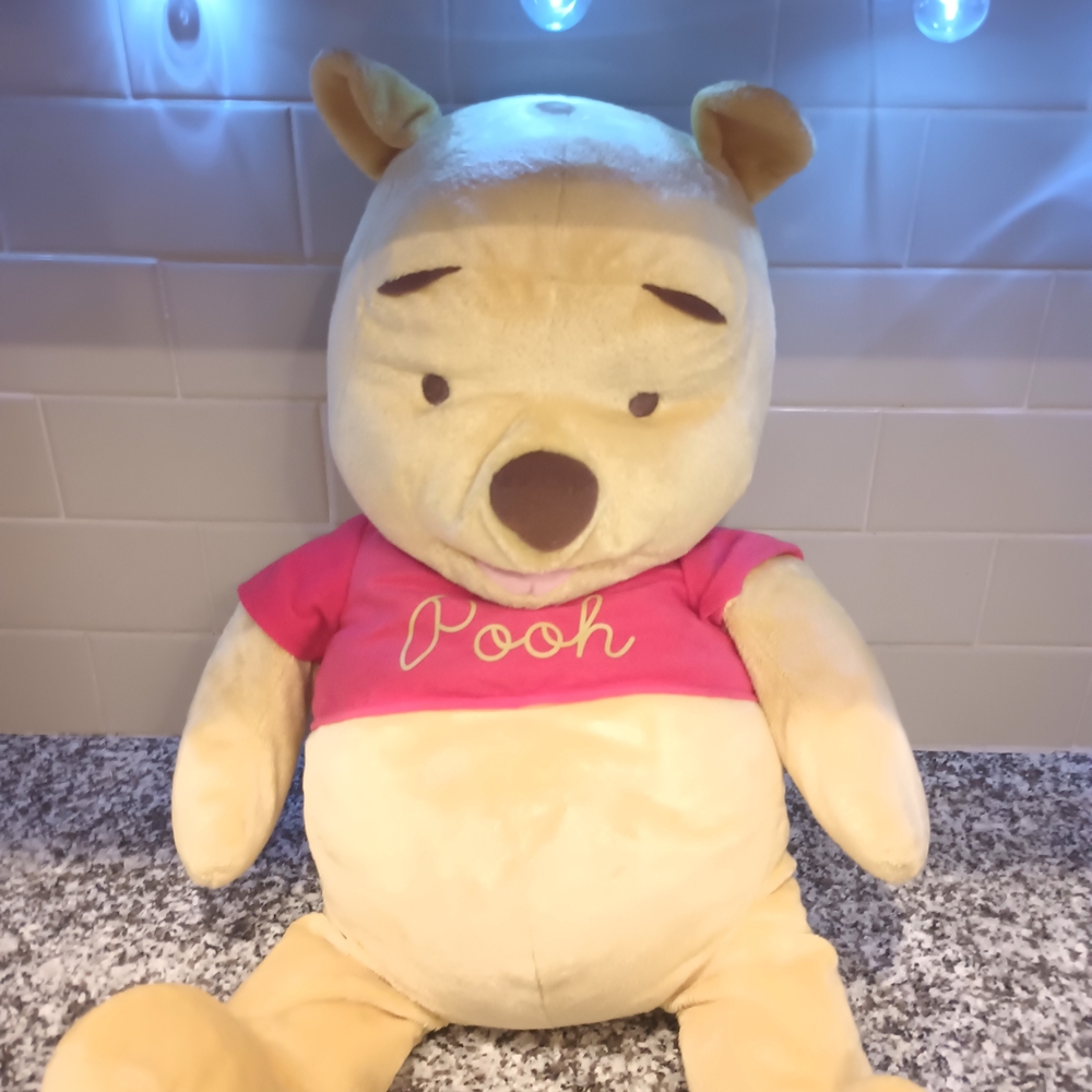 2005 DISNEY Winnie The Pooh 80th Anniversary Bear Stuffed Plush 24"